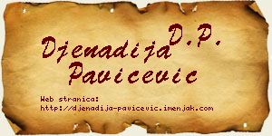 Đenadija Pavičević vizit kartica